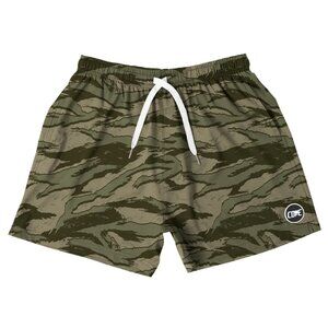 Cove Tiger Camo Sand Shorts, 30W, 5" Inseam, EUC